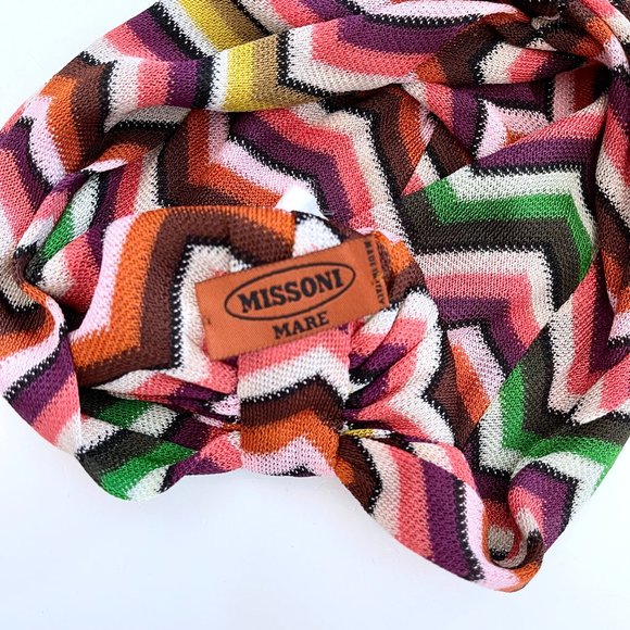 Missoni Mare Turban Hat Zig Zag Multicolor